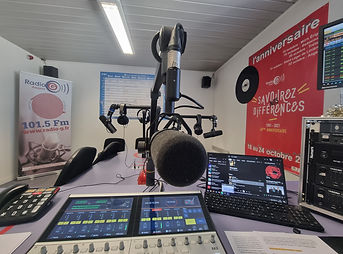 studio radio avec micro